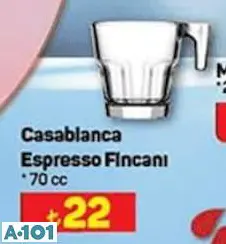 PAŞABAHÇE CASABLANCA ESPRESSO FİNCANI 70 CC